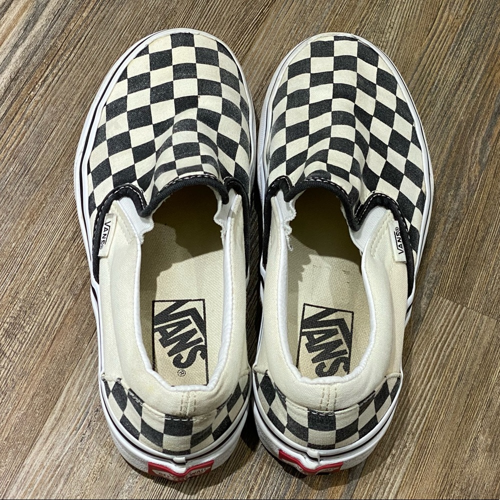 Black and white checkered vans